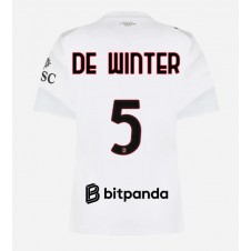 AC Milan Koni De Winter #5 Bortatröja Dam 2026-27 Korta ärmar